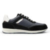 Borcelle Men’s Urban Craft Navy & Black Mixed-Media Sneakers