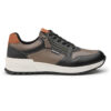 Borcelle "Urban-Trek" Dual-Zip Leather Sneaker – Earth Tone Edition