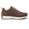 Borcelle Men’s Nomad Artisan Mesh Sneakers – Navy, Tan & White