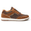 Borcelle Men’s Urban Suede Mix Sneakers – Earth Brown