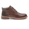 Borcelle "Summit" Men’s Leather Chukka Boots – Deep Mahogany