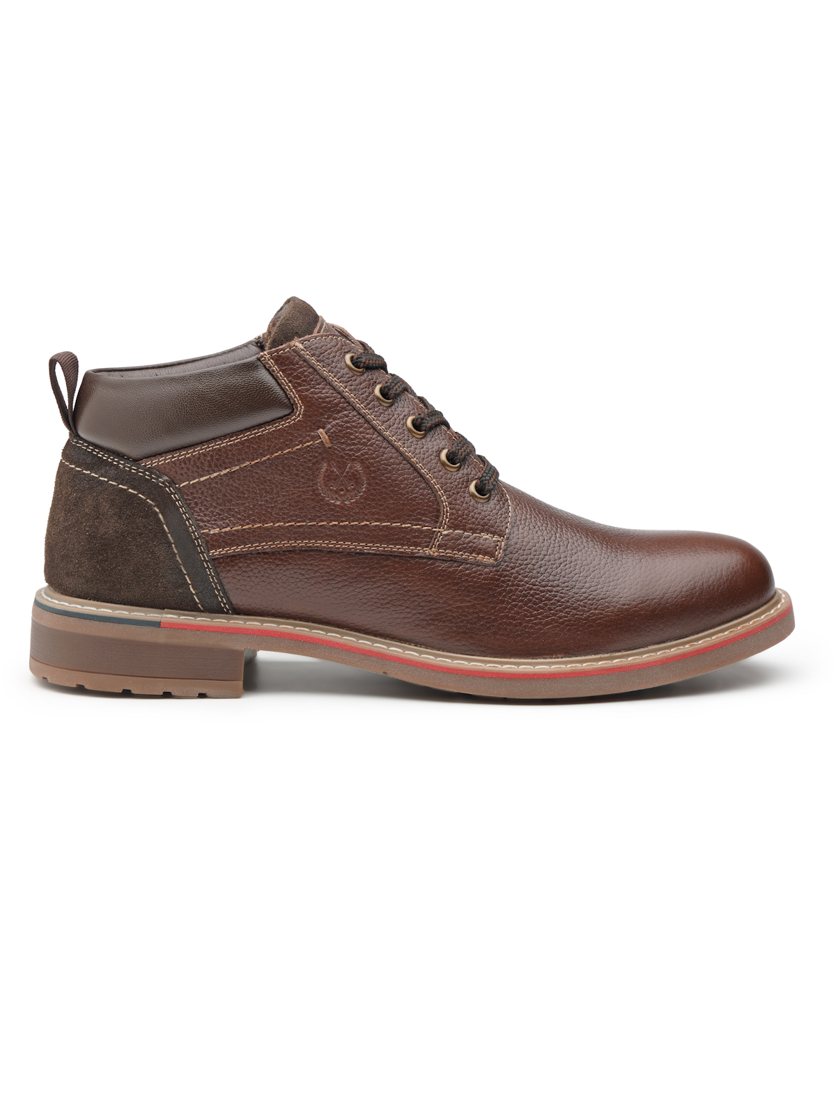 Borcelle "Summit" Men’s Leather Chukka Boots – Deep Mahogany