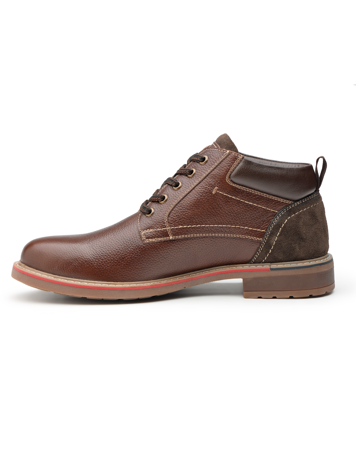 Borcelle "Summit" Men’s Leather Chukka Boots – Deep Mahogany - Image 2