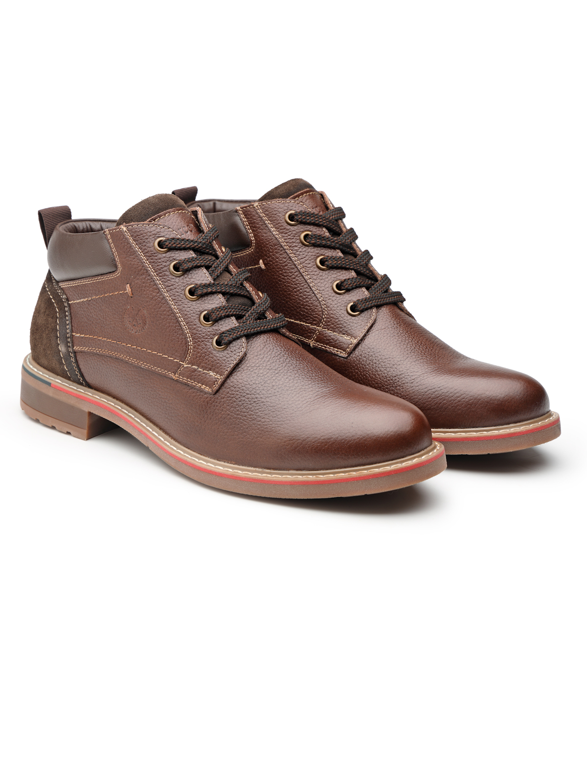 Borcelle "Summit" Men’s Leather Chukka Boots – Deep Mahogany - Image 4