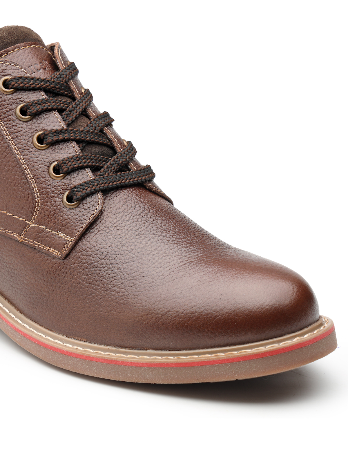 Borcelle "Summit" Men’s Leather Chukka Boots – Deep Mahogany - Image 6