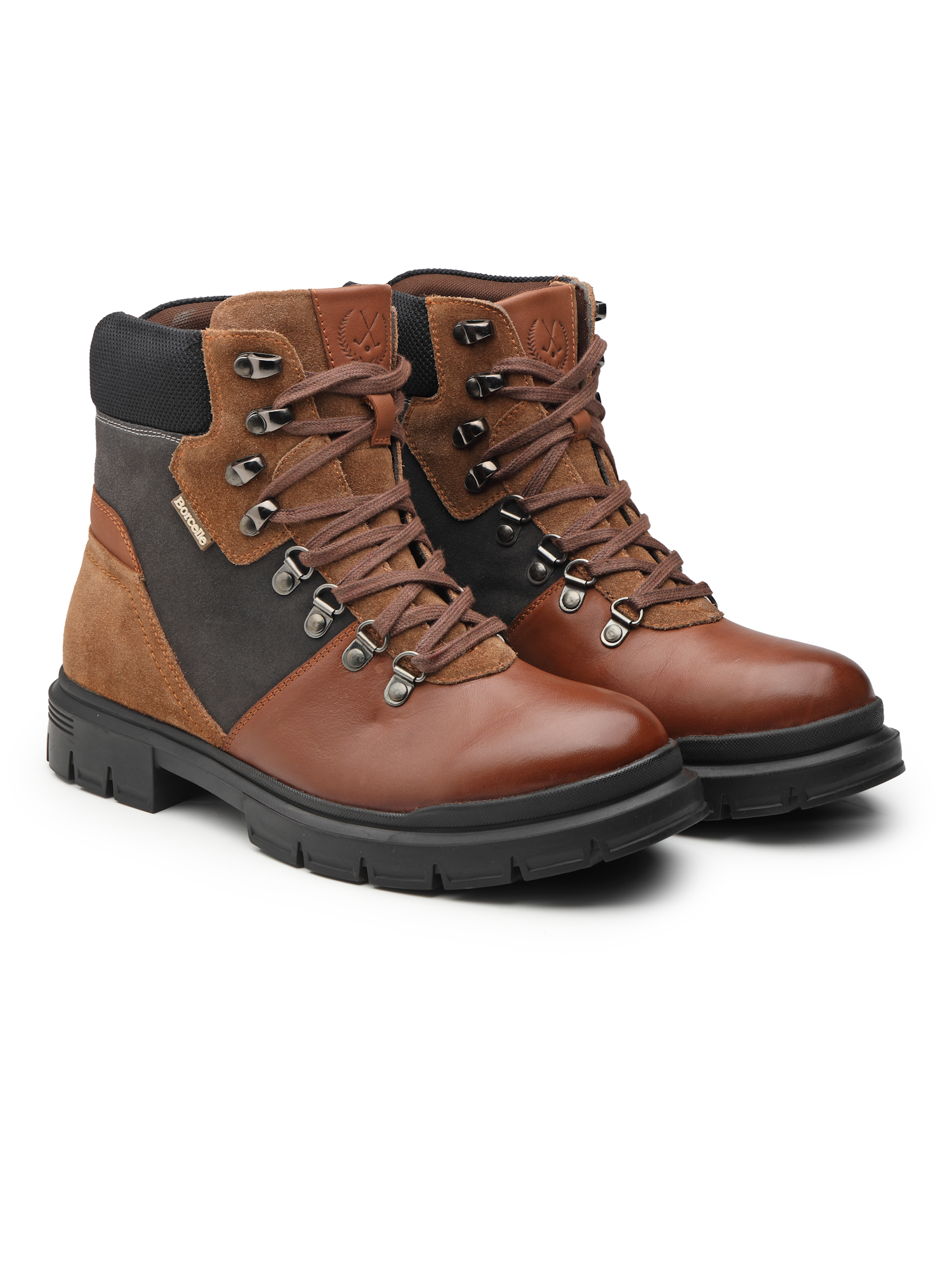 Borcelle Men’s Apex Tactical Leather Hiking Boots – Desert Tan - Image 5