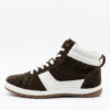 Borcelle Premium Mid-Top Suede Sneakers – Coffee & Cream